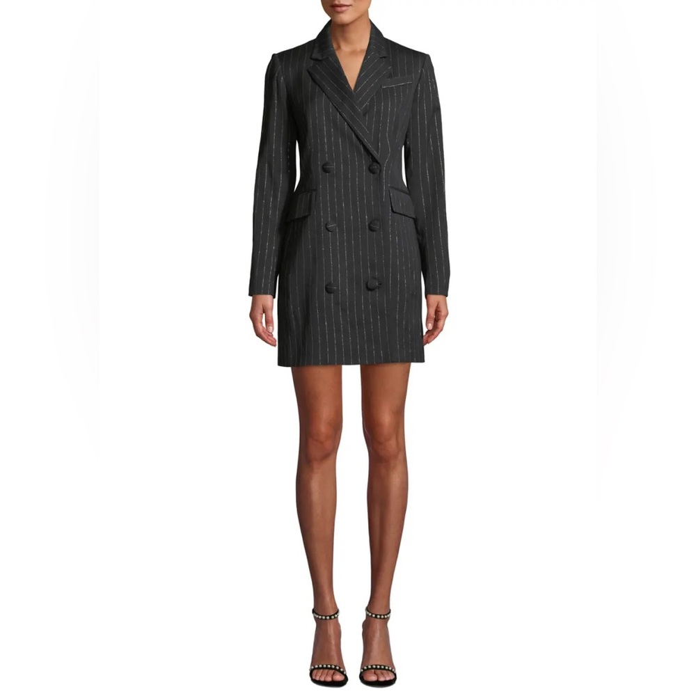 NWOT MILLY
Metallic Pinstripe Blazer Mini Dress